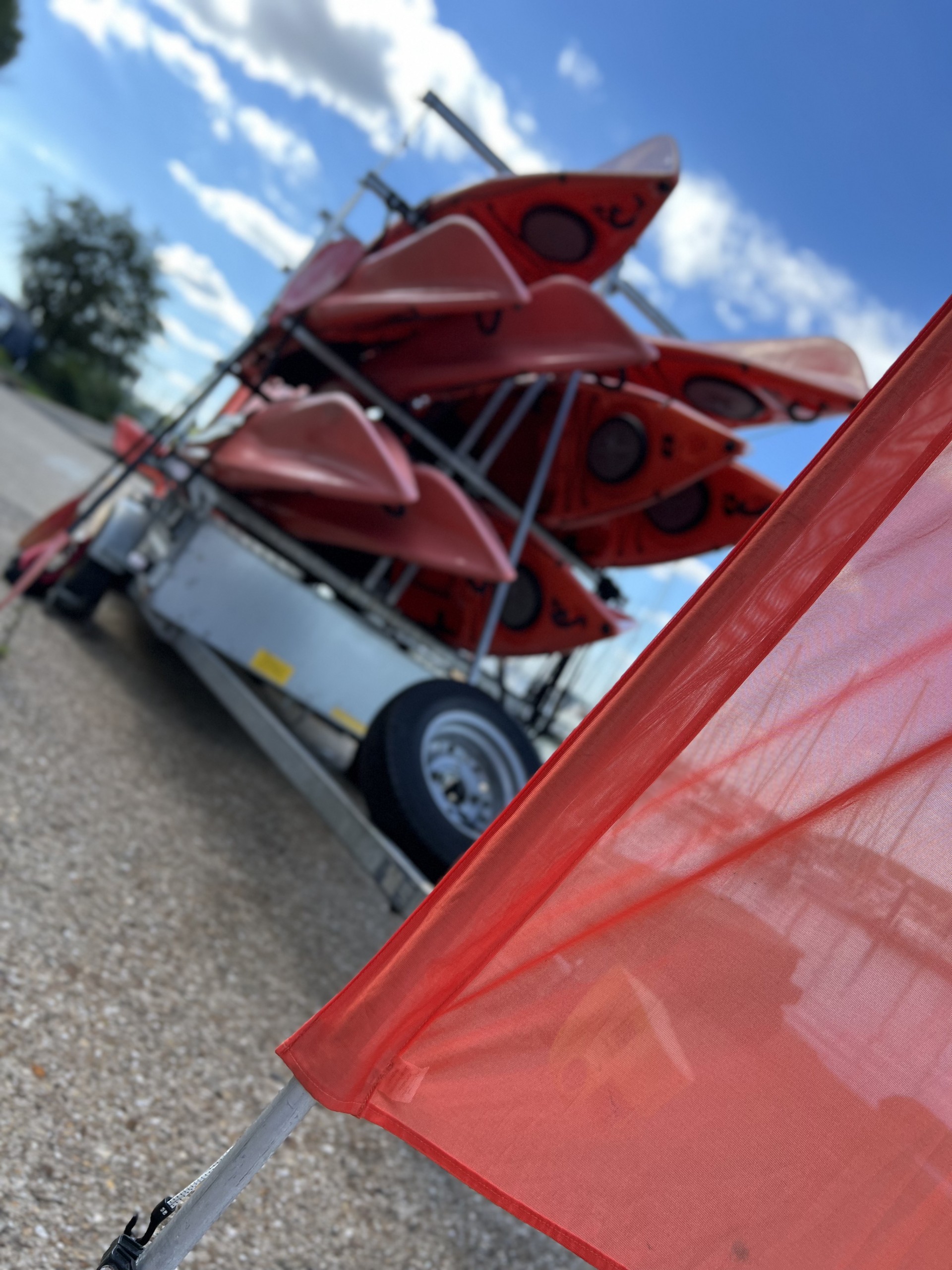 Kayak & Canoe Trailer x12 with storage x3.
