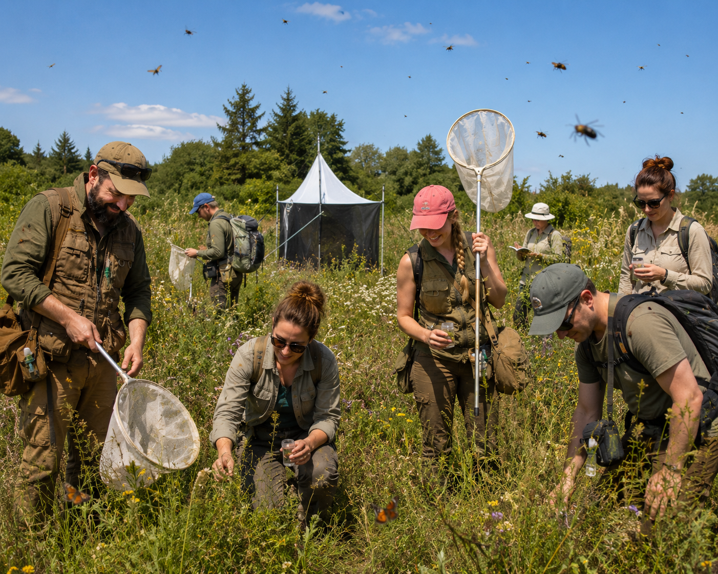 Entomology club with NOMAD Outdoor Learning in Suffolk.