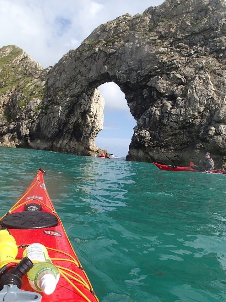 Durdle Door sea kayaking with NOMAD Sea Kayaking.